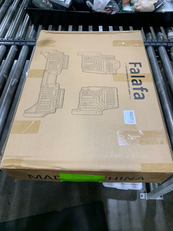 Photo 1 of Falafa Floor Mats for 2024 2025 Toyo-ta Tacoma Double Cab, TPE All Weather Floor Liners, Front & Rear 2 Row 2024-2025 Tacoma Car Mat, Black