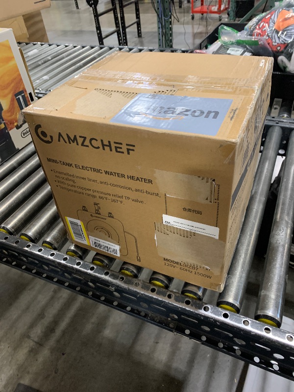 Photo 1 of AMZCHEF Electric Mini-Tank Water Heater 2.12 Gallon/7L,Knob Temperature Adjustment Hot Water Storage,Under Sink,120V/1500W Fast