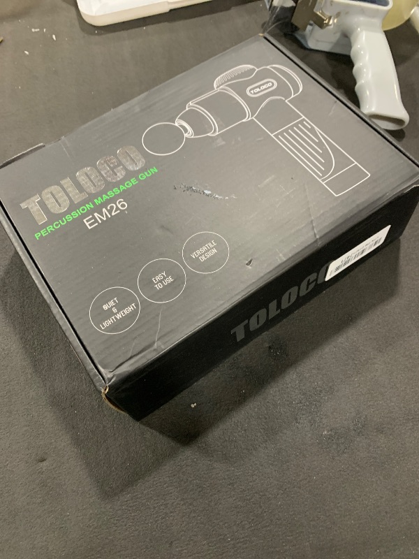 Photo 1 of TOLOCO Massage Gun, Deep Tissue Back Massage for Athletes for Pain Relief, Percussion Massager with 10 Massages Heads & Silent Brushless Motor, Mothers Day Gifts for Mom, Black