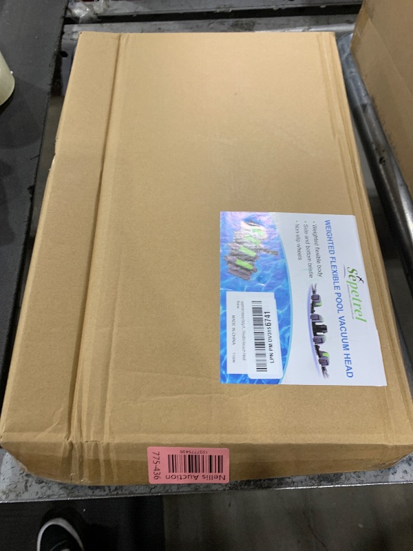 Photo 1 of Sepetrel Heavy Duty Pool Vacuum Head with Wheels & Aluminum Handle, Professional Weighted Flexible Vacuum Head