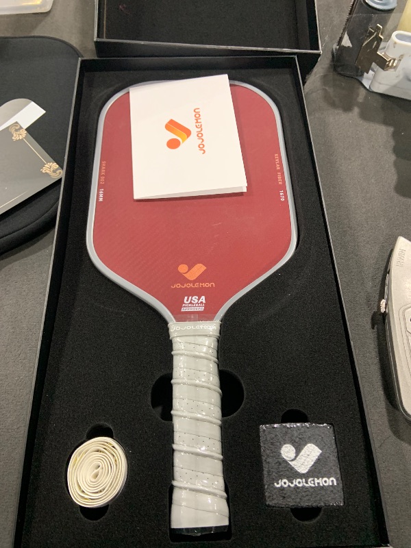 Photo 1 of JOJOLEMON Pickleball Paddles, Hybrid Carbon Fiber & Kevlar Rackets with 16mm Polymer Honeycomb Core, Designed for Ultimate Spin & Precise Control - USAPA Approved