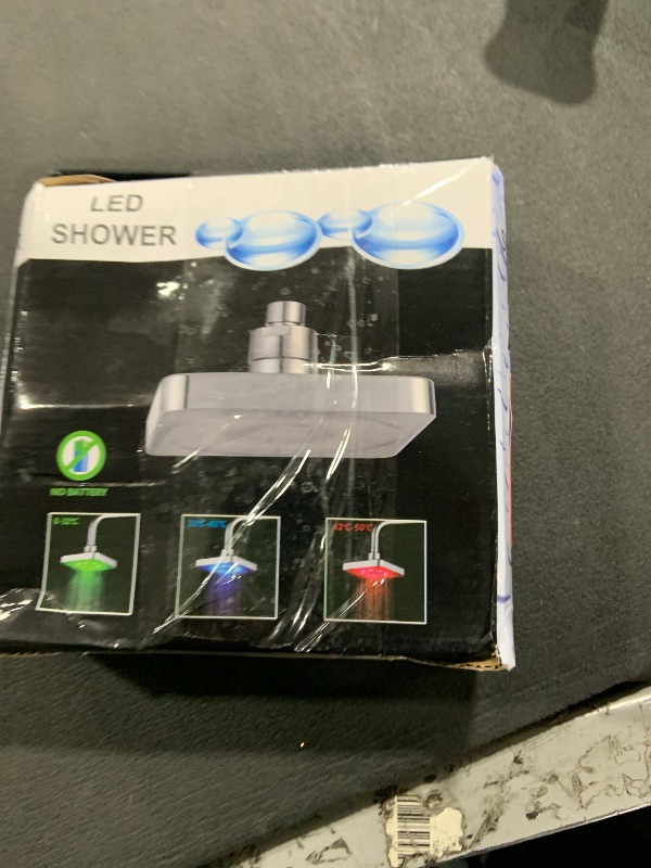 Photo 1 of Oubit Shower Spray Head - 7 Color LED Light Shower Head Romantic Light Water Bath Home Bathroom Shower Head No Batteries No Wire Needed