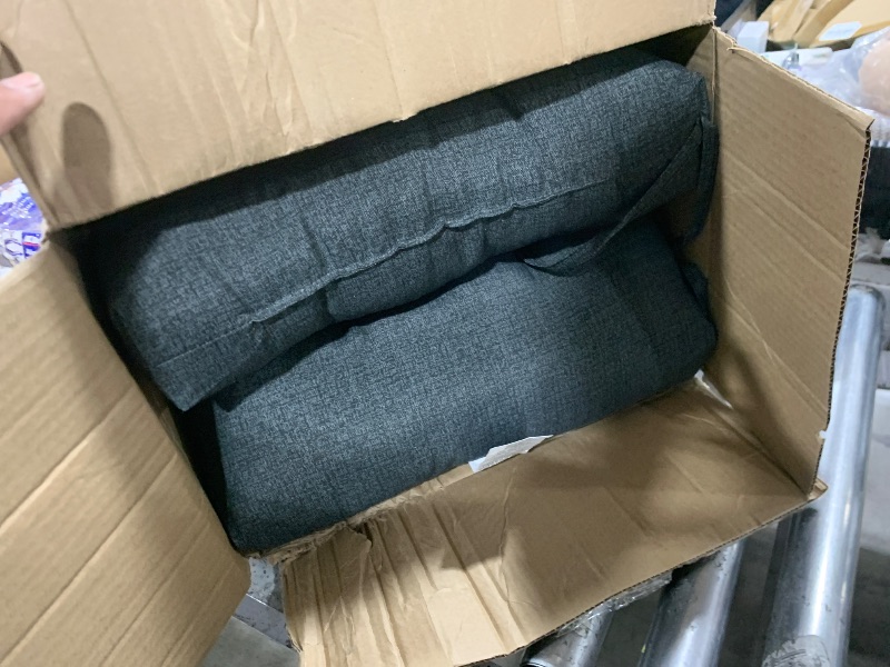 Photo 1 of Greendale Home Fashions Outdoor 51x18-inch Bench Cushion, Set of 1, Graphite