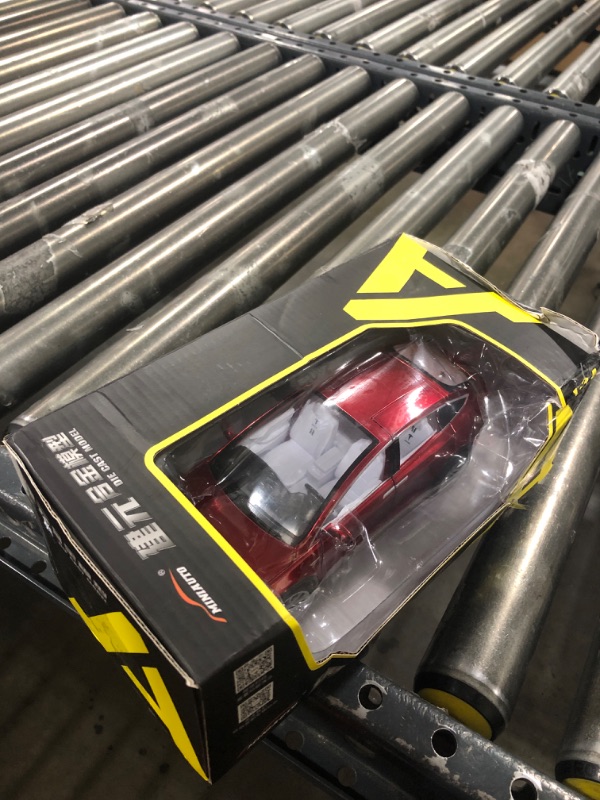 Photo 1 of 1/24 Scale Diecast Car Model X, Alloy Diecast Toy Cars Pull Back Toys with Sound & Light, Vehicles Toys for Kids Gift Car Lovers Collection (1/24 Model X -Red)