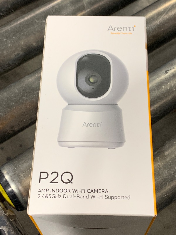 Photo 1 of ARENTI 5G Security Camera Indoor, 4MP Pet Camera with Speaker for Dog/Cat, Baby Monitor with Phone App, Dual-Band WiFi, Auto Tracking, Super Night Vision, 2-Way Talk, Cloud & SD Card Storage