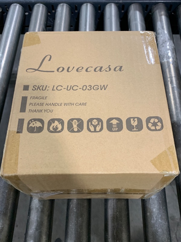 Photo 1 of LOVECASA Utensil Holder, 7.2"+5.4" Ceramic Utensil Holder for Countertop, Large Cooking Utensil Crocks for Kitchen Counter, Farmhouse Utensil Vase for Housewarming, Kitchen Decor, Set of 2, Oasis