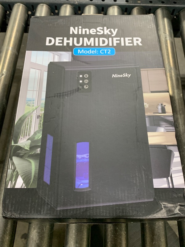 Photo 1 of NineSky Dehumidifier for Home, 95 OZ Water Tank, (1000 sq.ft) Dehumidifiers for Bathroom Bedroom Basement with Auto Shut Off,7 Colors LED Light (Black)