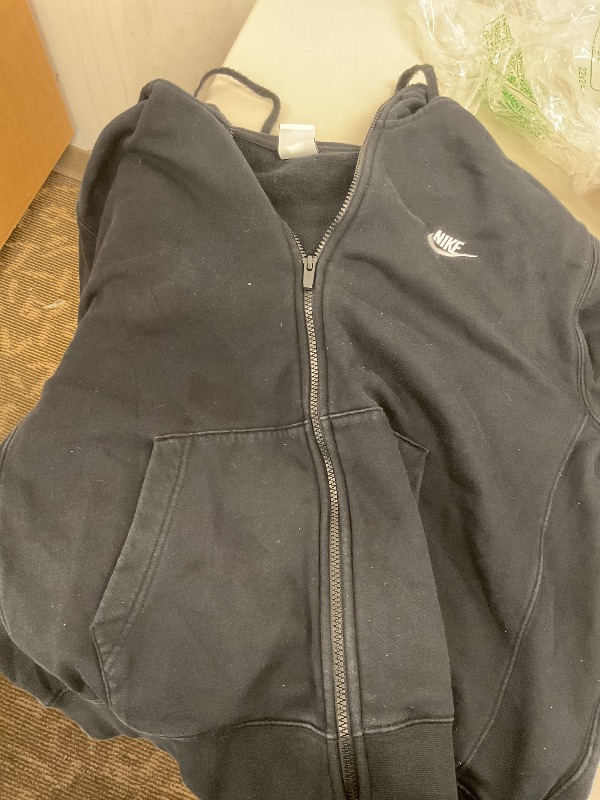 Photo 1 of Nike Sportswear Tech Fleece Windrunner Men's Full-Zip Hoodie Size - Large Black/Black