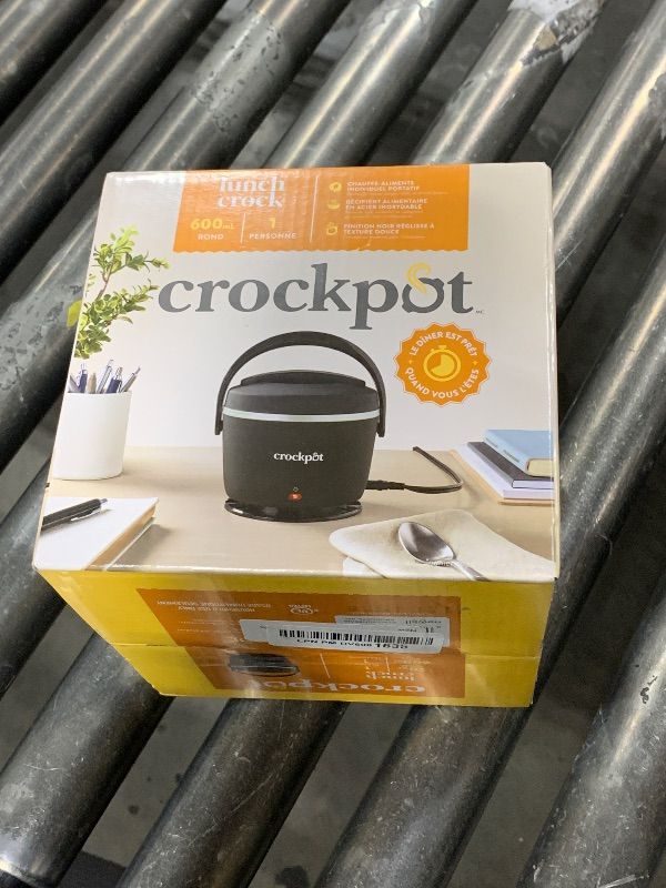 Photo 1 of Crock-Pot Electric Lunch Box, 20-Ounce Portable Food Warmer, Black Licorice, Perfect for Travel, On-the-Go & Office Use | Stylish, Spill-Free & Dishwasher-Safe | Ideal Men & Women's Gifts