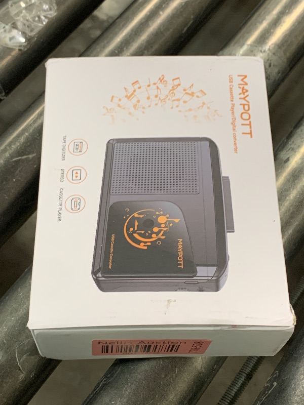 Photo 1 of Cassette Tape Player, Maypott Portable Walkman Cassette Player Cassette Tape Recorder Audio Cassette to Digital Converter via USB, Compatible with PC/Laptops, Built-in Speaker&Headphone, Full Stereo