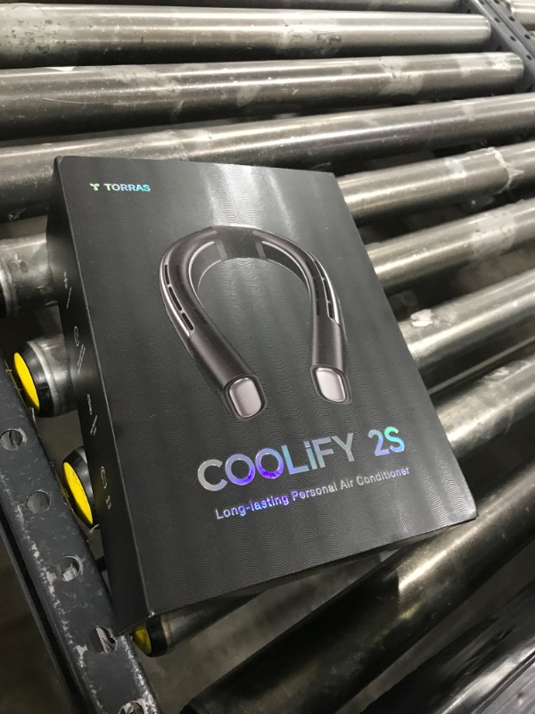 Photo 1 of TORRAS COOLiFY 2S Neck Fan [2025 Upgraded], 28H Extended Battery Life, Neck Fans that Blow Cold Air, Portable Neck Fan, Neck Air Conditioner for Travel, Work, Hiking. Mothers Day Gifts, Black