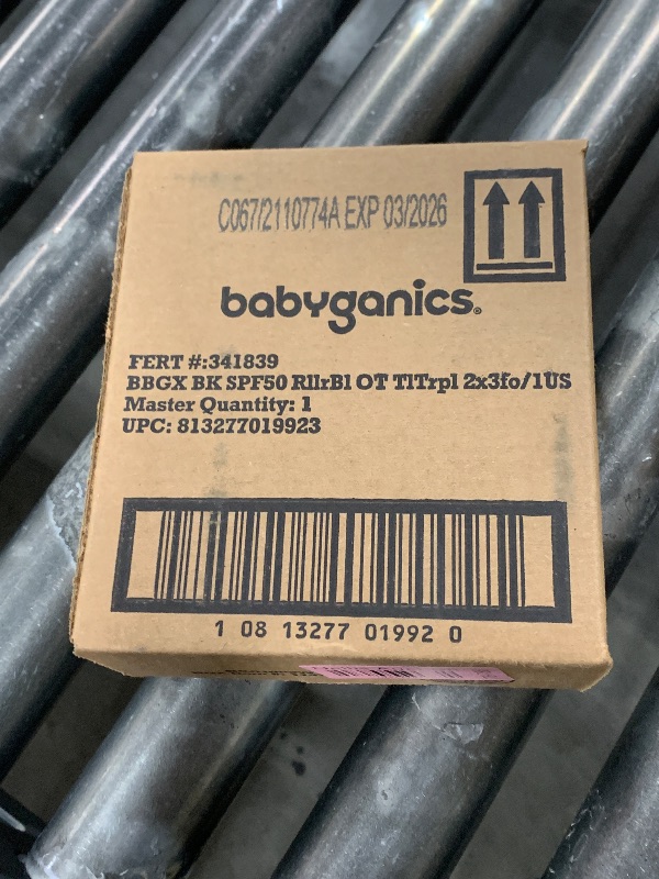Photo 1 of Babyganics SPF 50 Kids Mineral Sunscreen Roller Ball, Totally Tropical | UVA UVB Protection | Octinoxate & Oxybenzone Free | Water Resistant | 2 Pack (3 ounce)