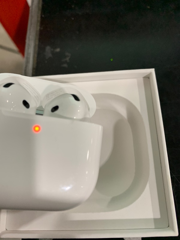 Photo 1 of Apple AirPods 4 Wireless Earbuds, Bluetooth Headphones, with Active Noise Cancellation, Adaptive Audio, Transparency Mode, Personalized Spatial Audio, USB-C Charging Case, Wireless Charging, H2 Chip