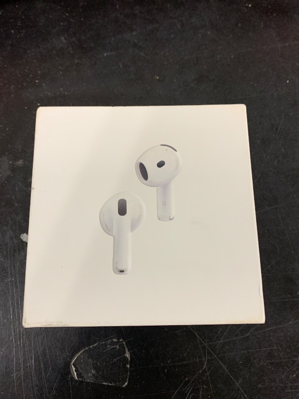 Photo 1 of Apple AirPods 4 Wireless Earbuds, Bluetooth Headphones, with Active Noise Cancellation, Adaptive Audio, Transparency Mode, Personalized Spatial Audio, USB-C Charging Case, Wireless Charging, H2 Chip
