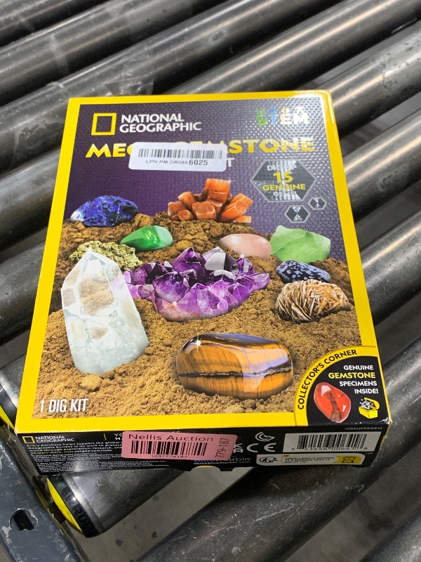 Photo 1 of NATIONAL GEOGRAPHIC Mega Gemstone Dig Kit – Dig Up 15 Real Gemstones and Crystals, Science Kit for Kids, Gem Digging Kit, Gift for Girls and Boys, Mining Kit, Rock Collection