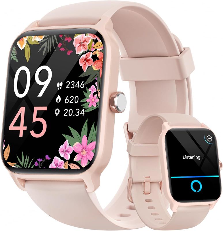 Photo 1 of Fitpolo Smart Watches for Women Android & iPhone, Alexa Built-in [1.8" HD Screen] IP68 Waterproof Fitness Watch with Bluetooth Call (Answer/Make),...
