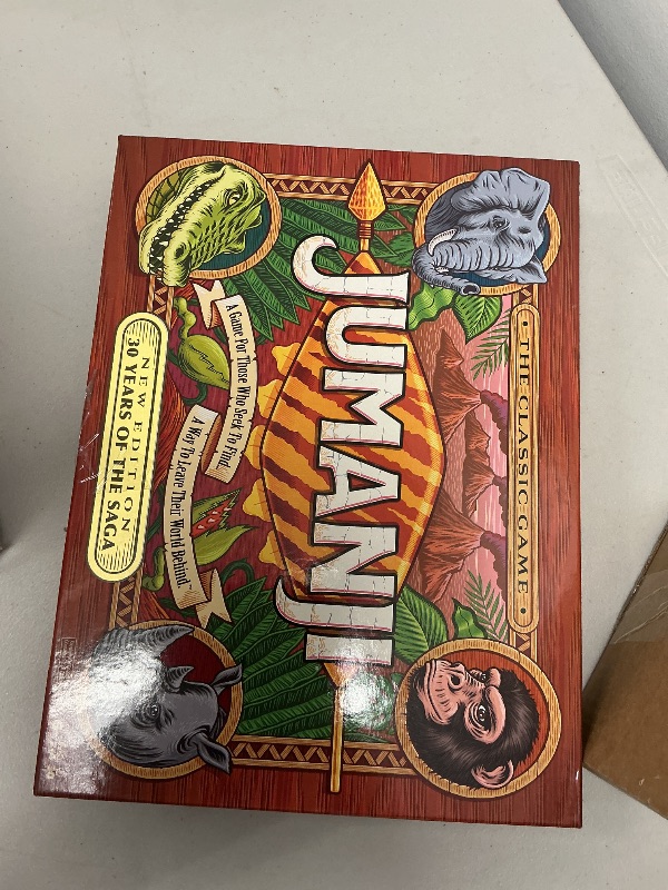 Photo 1 of Spin Master Games, Jumanji 30th Anniversary Edition, The Classic Thrilling Adventure Family Board Game Based on The Action-Comedy Movie, Updated Jungle Challenges, 2-4 Players, for Ages 6 & Up
