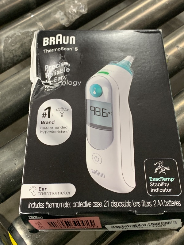 Photo 1 of Braun ThermoScan 5 Ear Thermometer - ExacTemp Stability Indicator for Professional Accuracy, Digital Display, Baby and Infant Friendly, No. 1 Brand Recommended by Pediatricians, FSA and HSA Eligible