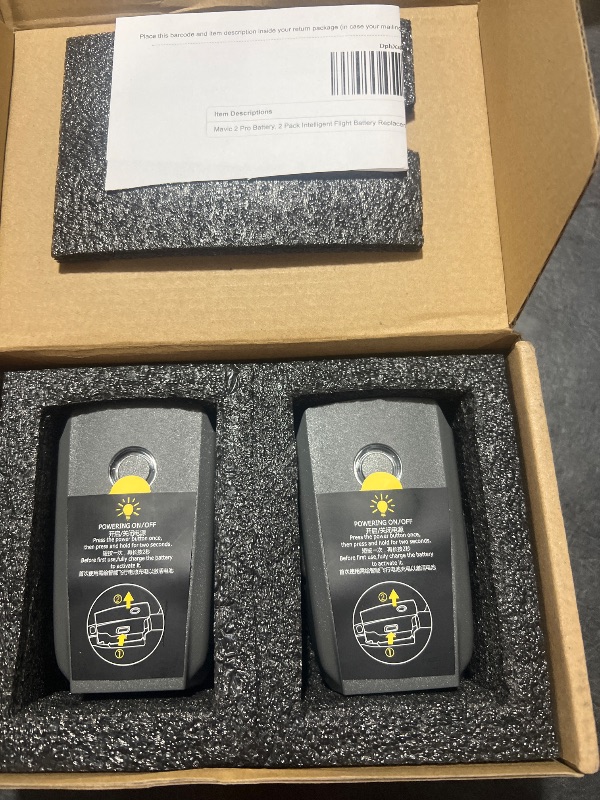 Photo 1 of Mavic 2 Pro Battery, 2 Pack Intelligent Flight Battery Replacement for DJI Mavic 2 Pro/Zoom/Enterprise Advance