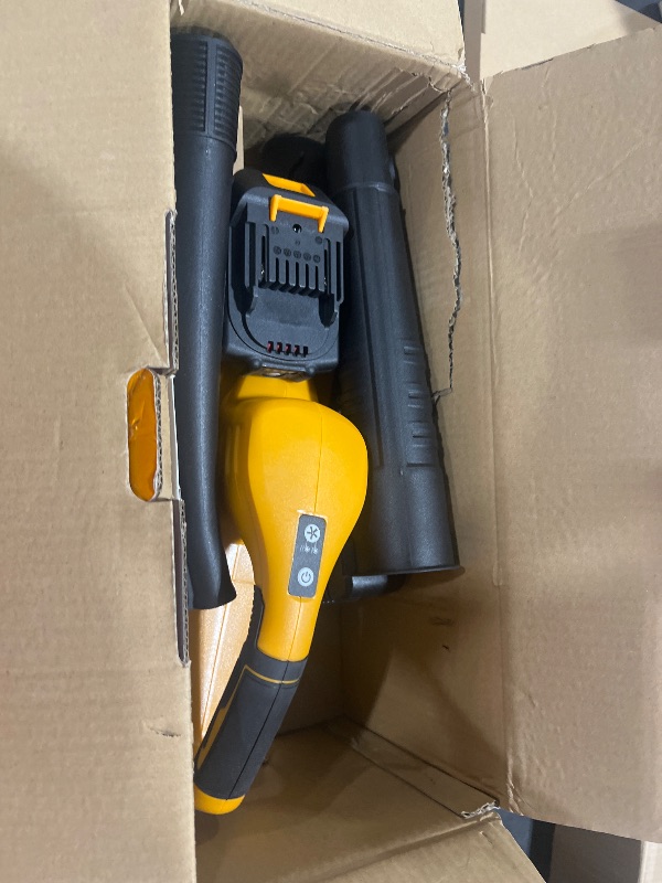 Photo 1 of 20V Cordless Leaf Blower, 150MPH Handheld Blower with 2 Batteries & Charger, Variable Speed Small Electric Leaf Blowers for Yard, Lawn Care, Garden, Patio, and Driveway Cleaning