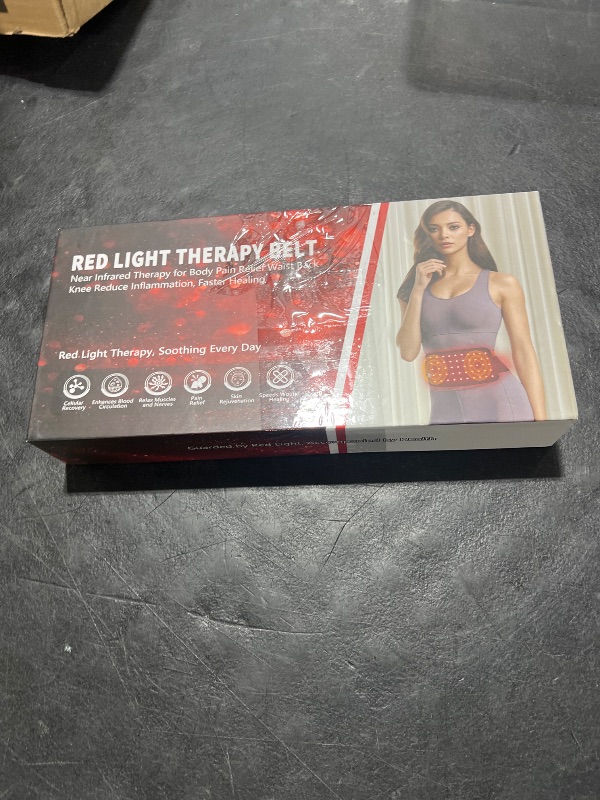 Photo 1 of Red Light Therapy Belt, Infrared Light Therapy for Body, Wearable Wrap with Timer for Back Shoulder Waist Muscle Pain Relief, Improve Joint Inflammation, Red Light Therapy for Body