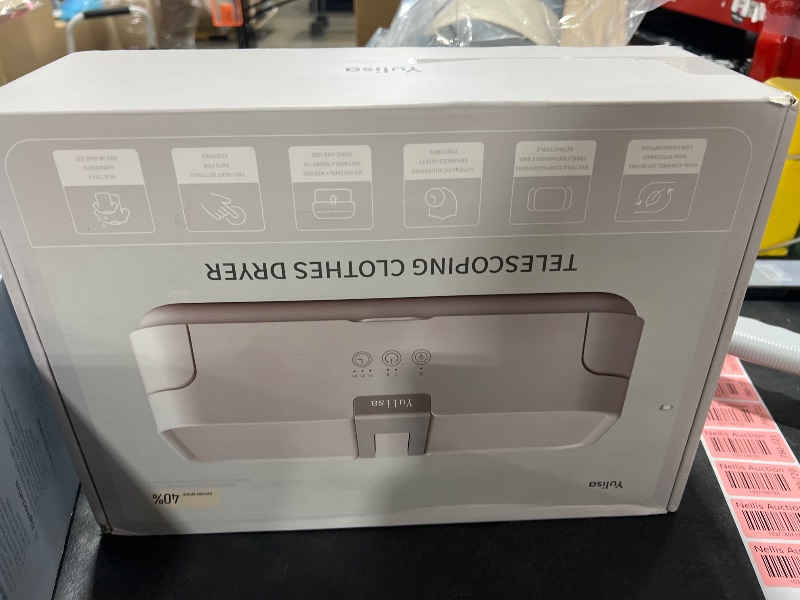 Photo 1 of Yulisa 110V Retractable Clothes Dryers 600W Portable Clothes Dryer 3.5cft Non-punching Wall Dryers Suitable for Underwear Lightweight Clothes Baby Clothes Small Clothes Dryer for Apartment RVs Dorms