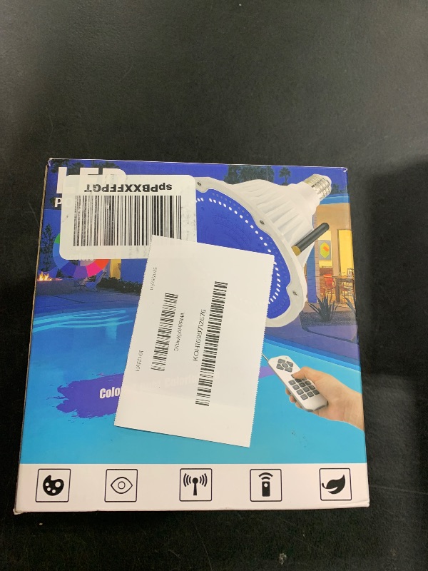 Photo 1 of WYZM LED Swimming Pool Light Bulb for Pentair Hayward Light Fixture,120V,with Remote,IP68 Waterproof