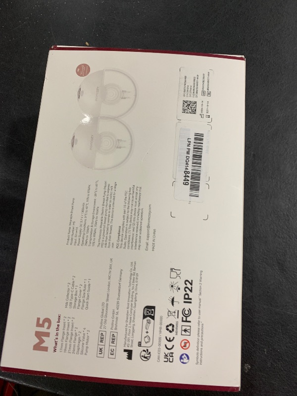 Photo 1 of Momcozy Breast Pump, Double-Sealed Flange for Comfort - 24mm, 2 Pack Ash Gray