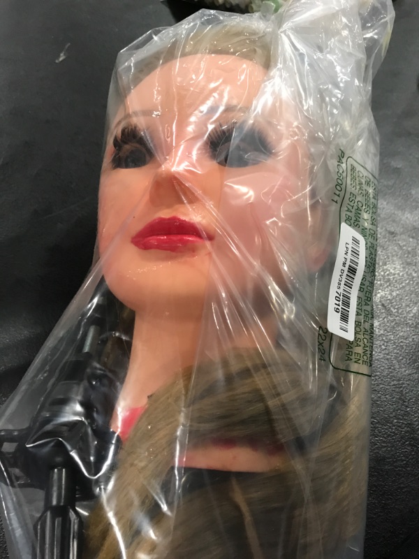 Photo 1 of Mannequin Head with Hair 26" Cosmetology Mannequin Doll Head for Hair Styling,Training Practice Braiding Manikin Head with Table Clamp