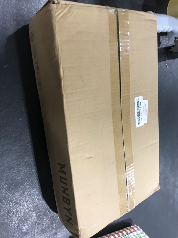 Photo 1 of MUNBYN Shrink Wrap, Stretch Wrap with Handles, Stretch Film Roll Industrial Strength, Plastic Wrap for Pallet Wrapping Shipping Moving, 15 Inch x 1000 Ft, 2 Pack, 60 Gauge
