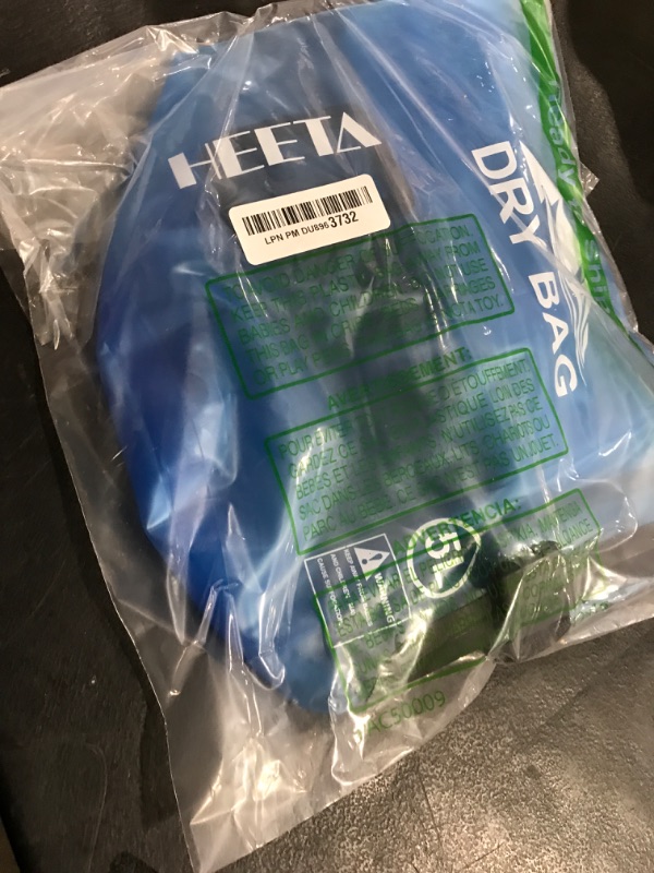 Photo 1 of HEETA Dry Bag Waterproof for Women Men, Roll Top Lightweight Dry Storage Bag Backpack with Phone Case for Travel, Swimming, Boating, Kayaking, Camping and Beach (Transparent Blue, 5L)