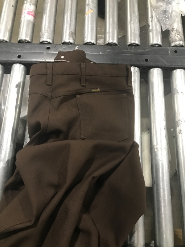 Photo 1 of BROWN WRANGLER MENS JEANS 38 X30 