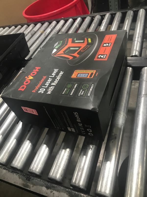 Photo 1 of DOVOH Outdoor Laser Level with Receiver : Daylight High Visibility Laser Level 360 Self Leveling Up To 400ft Long Range 110mw High Power Green with Detector Outside Construction Landscaping, H3-360G