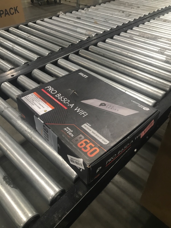Photo 1 of MSI PRO B650-A WiFi ProSeries Motherboard (AMD Ryzen 9000/8000/7000 Series Processors, AMD AM5, ATX, DDR5, PCIe 4.0, M.2, SATA 6Gb/s, USB 3.2 Gen 2, HDMI/DP, Wi-Fi 6E)