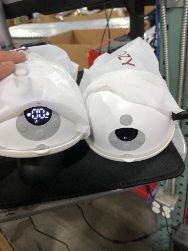 Photo 1 of Momcozy M5 Hands-Free Wearable Breast Pump, Double-Sealed Flange for Baby-Like Comfort, 3 Modes & 9 Suction Levels, Portable Electric Pump – 24mm, 2-Pack Quill Gray