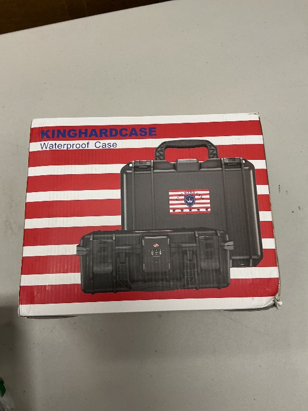 Photo 1 of Kinghardcase TSA Gun Case for Handgun, TSA Approved Firearm Travel Case, Waterproof & Shock Proof Lockable handgun case, 10.6”*8.8”*4” Inches 9mm Pistol Case Hard Shell