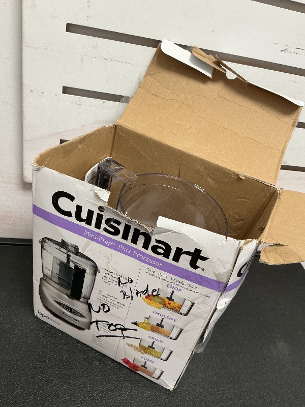 Photo 1 of Cuisinart Food Processor, Mini-Prep 3 Cup, 24 oz, Brushed Chrome and Nickel, DLC-2ABC