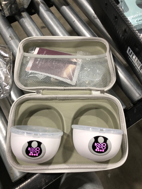Photo 1 of Mammanuwa Electric Breast Pump - Lightweight, Portable, & Hands-Free with Baby Mouth Technology - BPA-Free, 4 Modes, 9 Levels - Elevate Your Breastfeeding Style with Mammanuwa S32 (White)