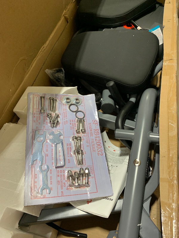 Photo 1 of Sunny Health & Fitness Compact Performance Recumbent Bike with Dual Motion Arm Exercisers, Quick Adjust Seat & Exclusive SunnyFit® App Enhanced Bluetooth Connectivity - SF-RB420032 Gray