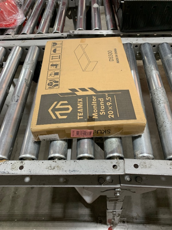 Photo 1 of TEAMIX 20 inch Monitor Stand Riser, Wood Monitor Stand for Desk, TV/Screen/PC/Printer/Laptop Riser, Computer Stand with Keyboard Organizer, Black Desktop Stand, Monitor Riser (Black, 20 inch)