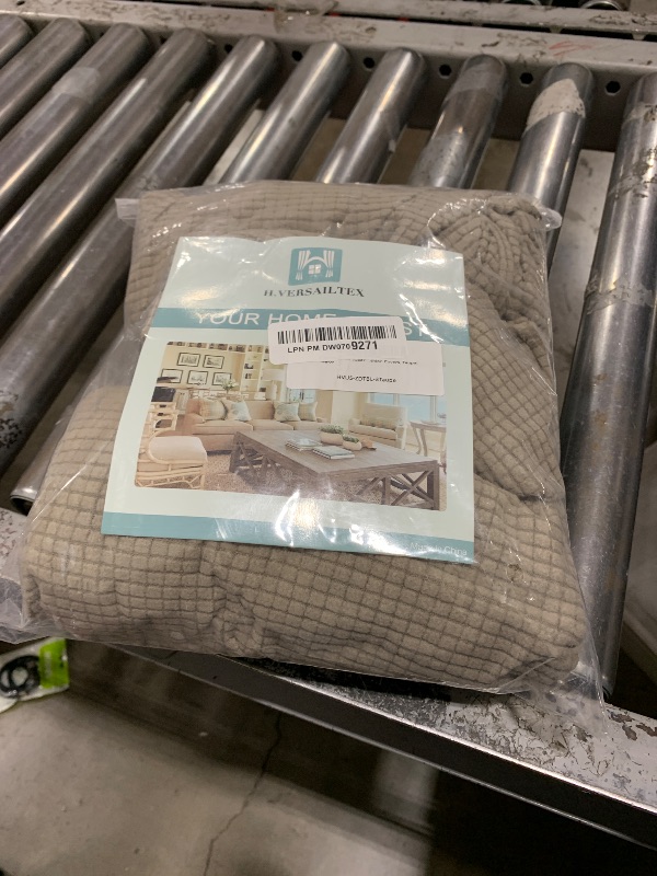 Photo 1 of H.VERSAILTEX Super Stretch Stylish Cushions Covers/Furniture Cover Spandex Jacquard Small Checked Pattern Super Soft Slipcover Washable Individual