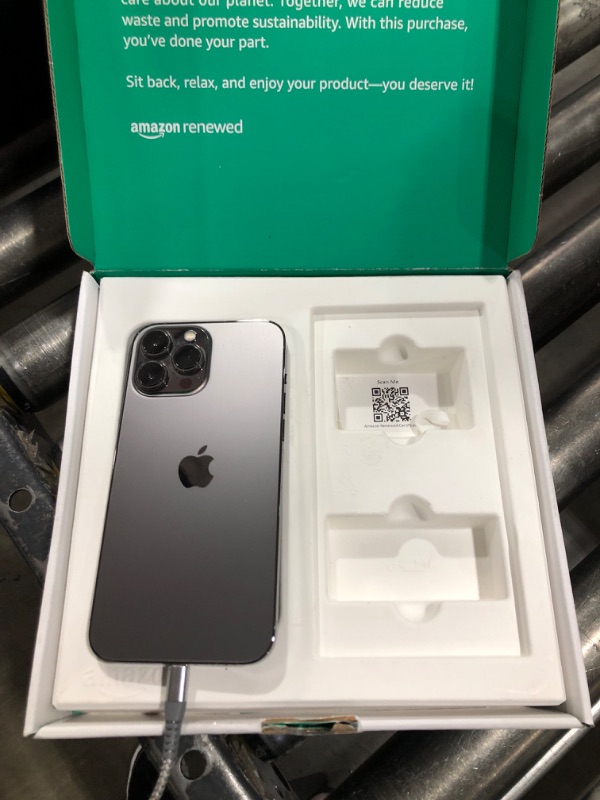 Photo 1 of Apple iPhone 13 Pro Max, 256GB, Graphite - Unlocked (Renewed Premium)