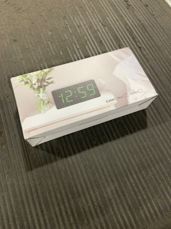 Photo 1 of Peakeep Battery Operated Digital Clock, Alarm Clock for Bedrooms - Cordless Large Big Numbers 4 Dimmers for Seniors, Adjustable Volume Loud Alarm Clock for Heavy Sleepers Adults (Green Digits)