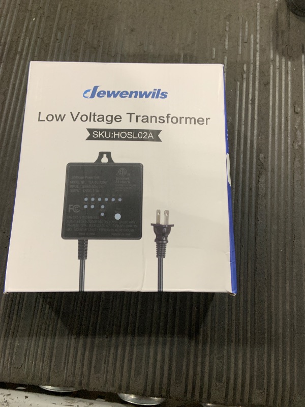 Photo 1 of DEWENWILS 60W 120V AC to 12V DC Outdoor Low Voltage Transformer with Timer and Photocell Light Sensor, Weatherproof, Specially for LED Landscape Lighting, Spotlight, Pathway Light, ETL Listed