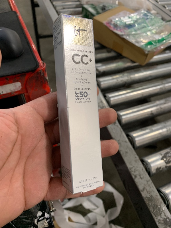 Photo 1 of IT Cosmetics Your Skin But Better CC+ Cream, Light Medium Warm - Color Correcting Cream, Full-Coverage Foundation, Hydrating Serum & SPF 50+ Sunscreen - Natural Finish - 1.08 fl oz
