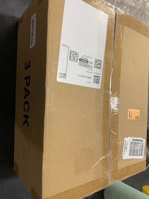 Photo 1 of Kmiectse Clear Storage Bin with Lid 3 Pack ?Stackable & Sturdy? Plastic Multifunctional Folding Storage Bins for Bedroom, Living Room, Study, Toy Room, 23 QT Folding Box with Magnetic door