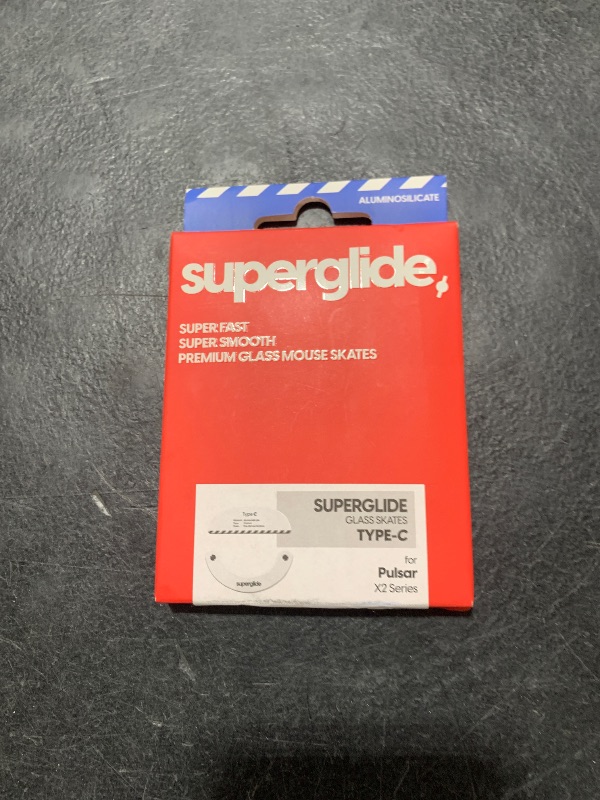 Photo 1 of Superglide2 - New Controllable Speed Textured Surface Smoothest Mouse Feet Skates Made with Durable Strong Glass for Pulsar X2 & X2V2 & X2H & X2A Wireless Gaming Mouse [White]