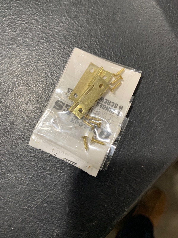 Photo 1 of Brass Hinges 2/Pkg-1-1/4" Brass Finish