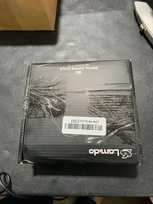 Photo 1 of Mini Digital Coffee Scale with Timer/Tare, 2kg/0.1g Accurate Rechargeable Scale, 4 Modes & 3 Units for Espresso and Pour-Over, Gravity Sensor, Brighness LED Display, Tempered Glass Top, Silicone Pad