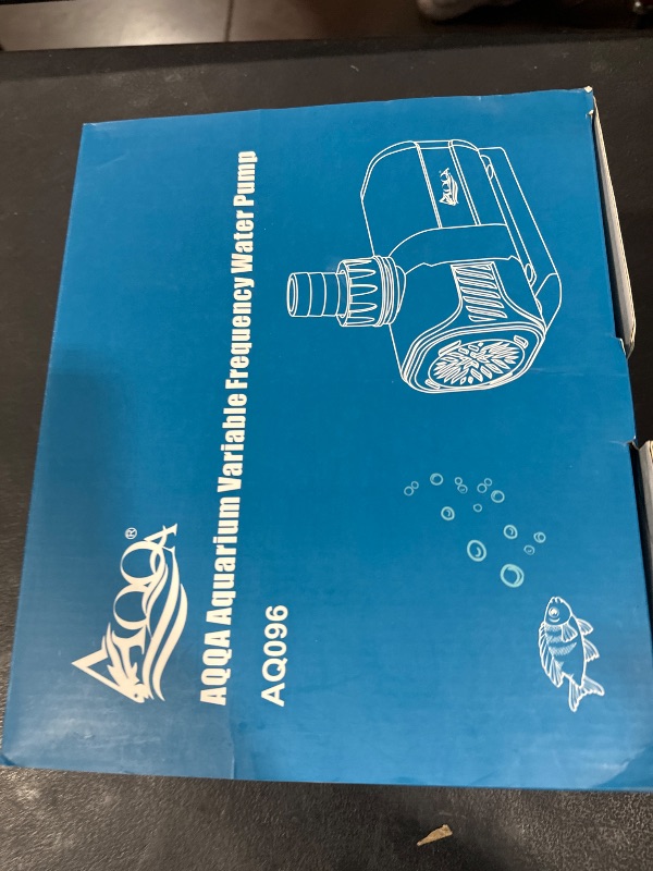 Photo 1 of AQQA Aquarium Water Pump,Controllable Return Pump with LCD Display,Constant Flow Mode+Wave Making Mode+Feeding Mode,Submersible and inline Sump pump Pond Pump for Freshwater Saltwater (25W)